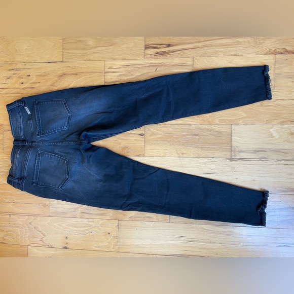 HERMIONE HIGH RISE ANKLE SKINNY JEANS KANCAN SIZE 27 BLACK DENIM - Picture 7 of 8